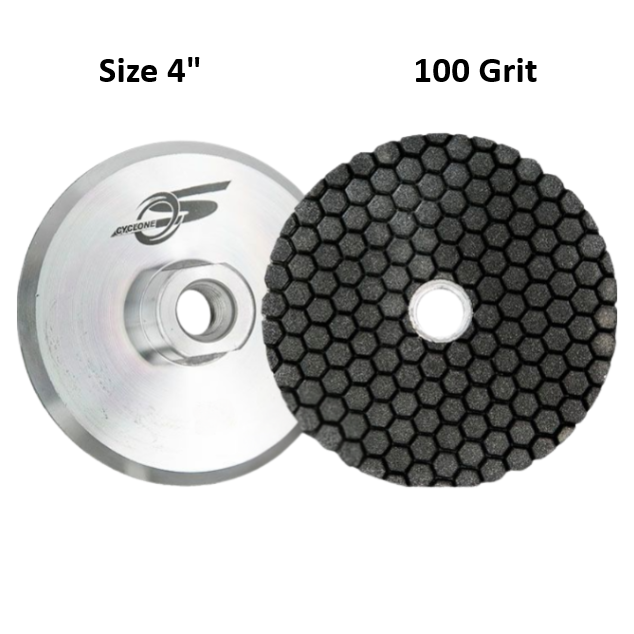 Cyclone S Resin Cup Wheel 4" 100 Grit