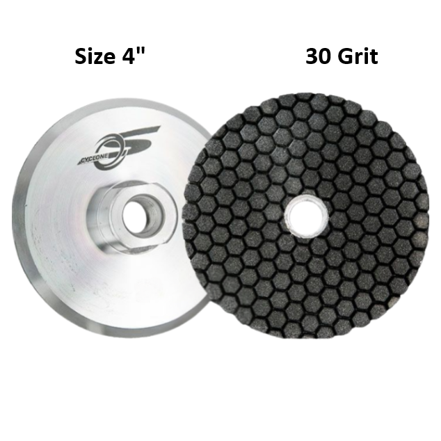 Cyclone S Resin Cup Wheel 4" 30 Grit