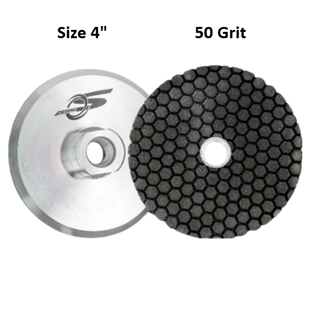 Cyclone S Resin Cup Wheel 4" 50 Grit