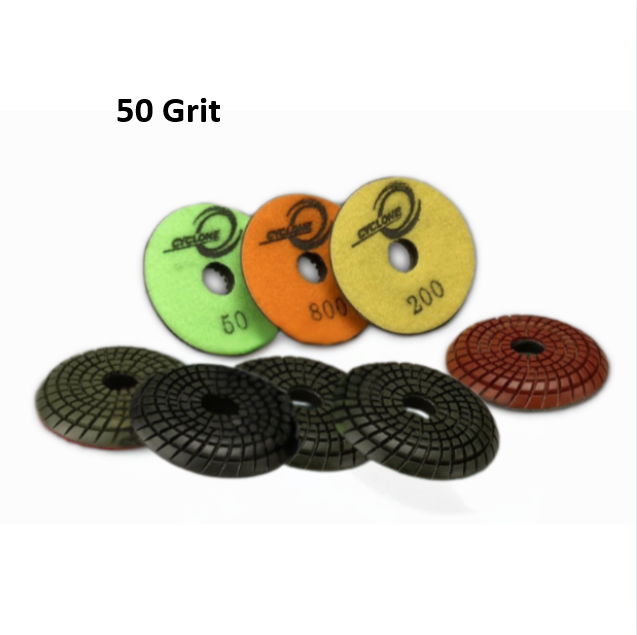 Cyclone Polishing Convex Disk 50 Grit