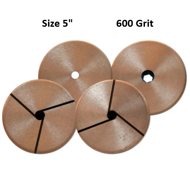Glossfire Copper 5" 600 Grit Flat Pad
