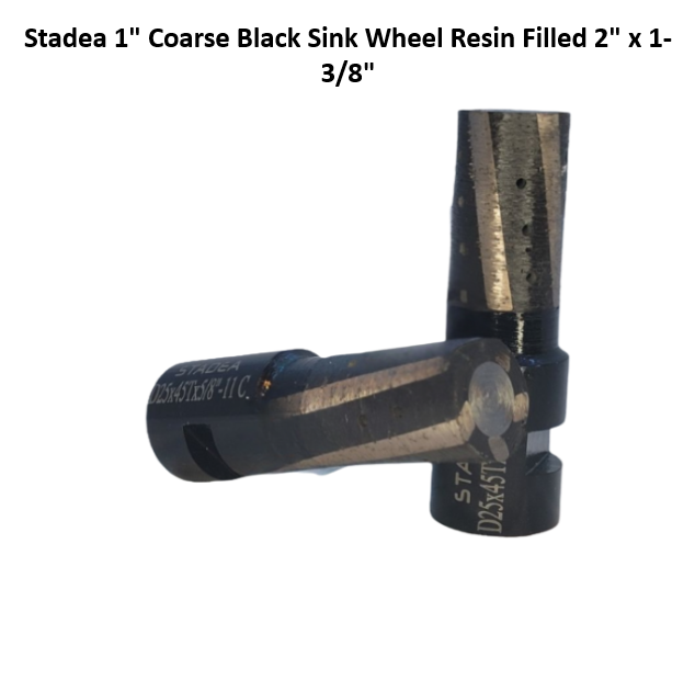 Stadea 1" Resin Sink Wheel Black Coarse Bond 2" x 1- 3/8"