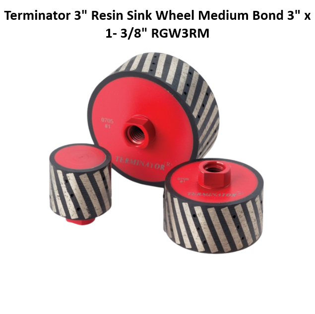 Terminator 3" Resin Sink Wheel Medium Bond 3" x 1- 3/8"