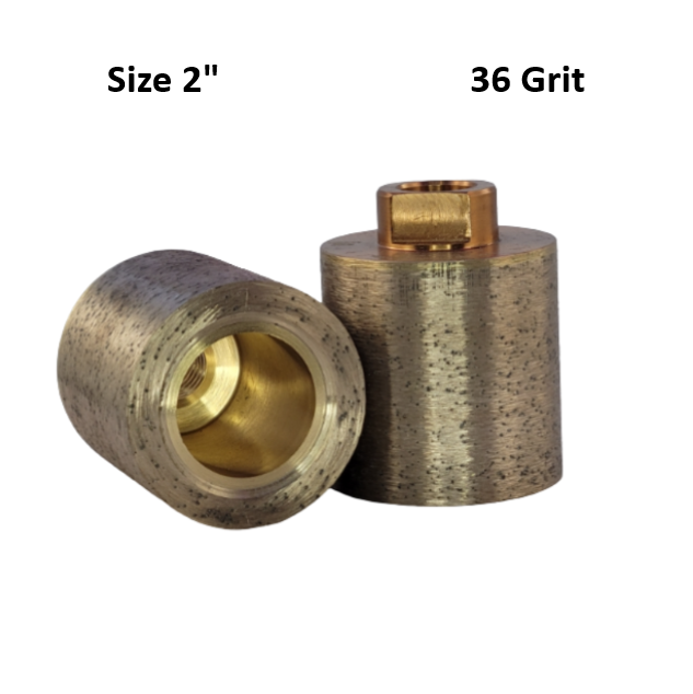 Terminator 2" Continuous Segment Stock Removal Sink Wheel 36 Grit