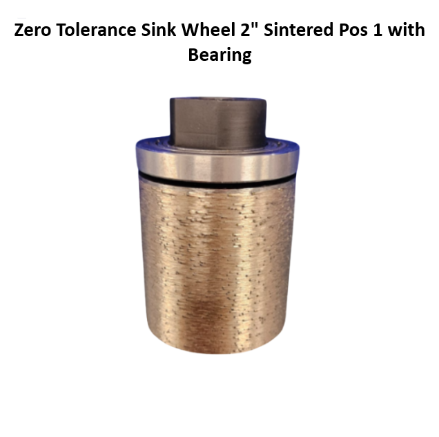 Zero Tolerance Sink Wheel 2" Sintered Pos 1 with Bearing C7CDT1B