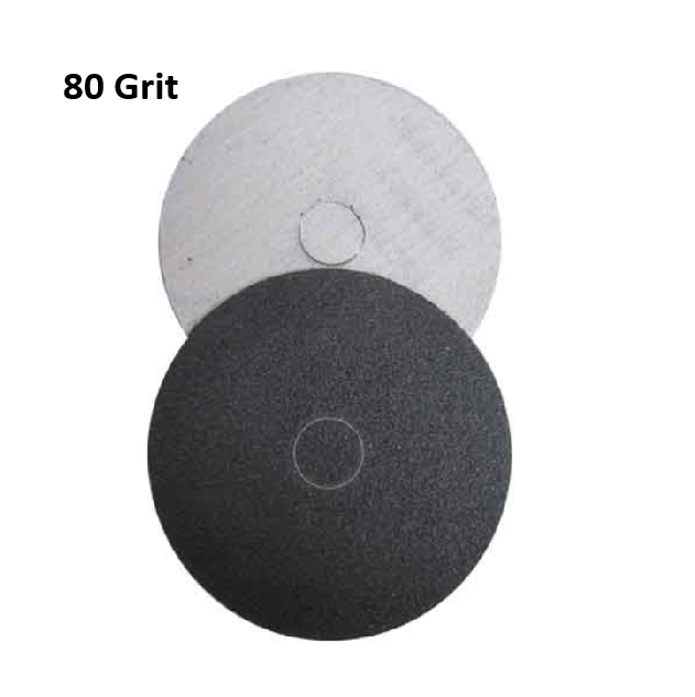 Weha 4" Velcro Silicon Carbide Sand Paper W/Knockout Center 80G (box of 50)