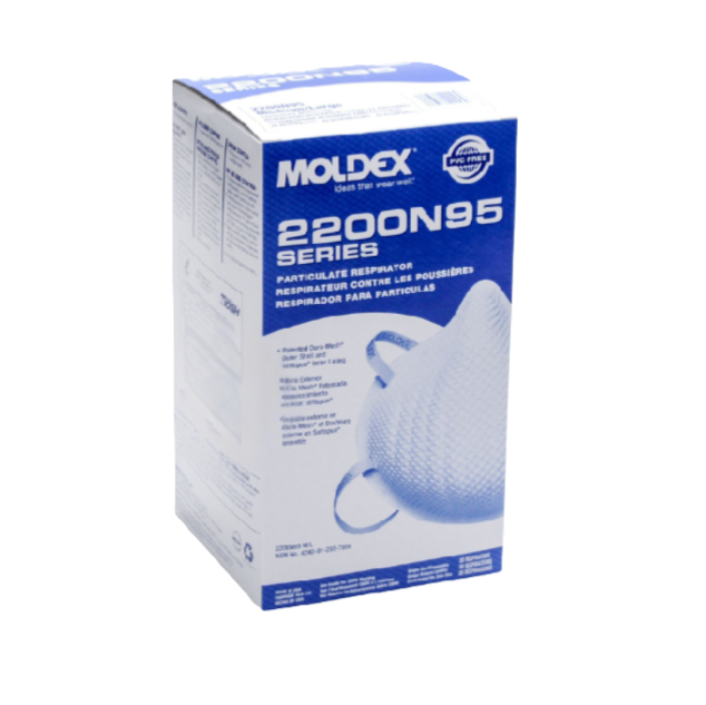 Moldex Air Mask 2200N95 Box of 20 U3M2200