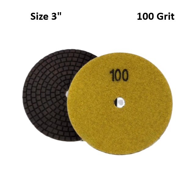 3" Hybrid Polishing Pad Grit 100 D1CDT3100H