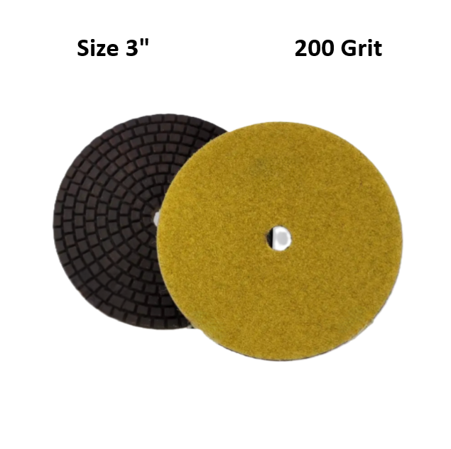 3" Hybrid Polishing Pad Grit 200 D1CDT3200H