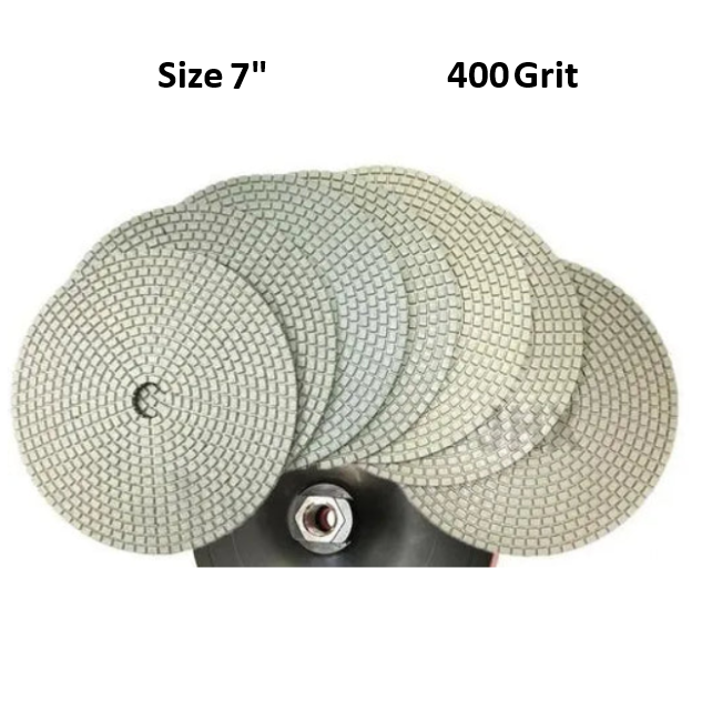 7" Hybrid Polishing Pad Grit 400