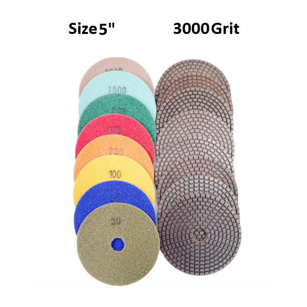 5" Wet Pad CDT 3000 Grit