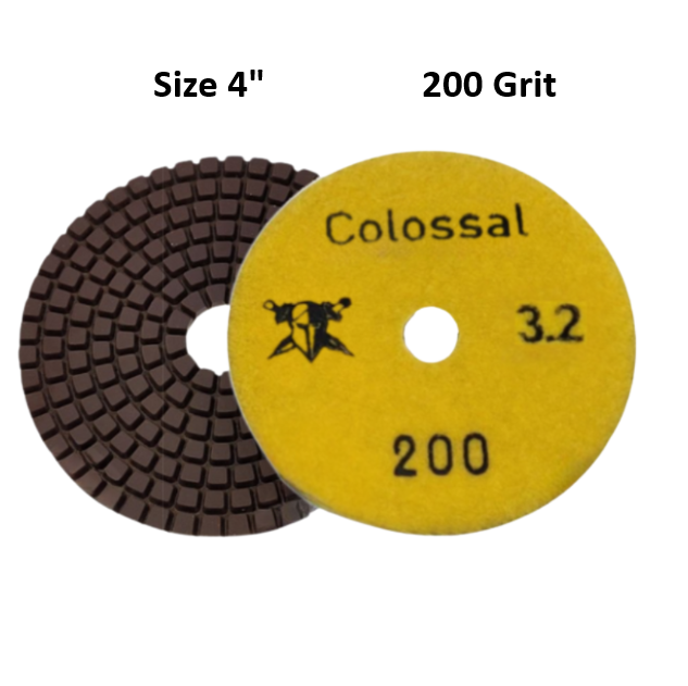 Colossal Wet Pad 3.2mm 4" 200 Grit