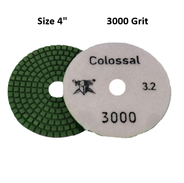 Colossal Wet Pad 3.2mm 4" 3000 Grit