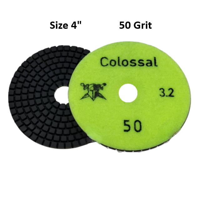Colossal Wet Pad 3.2mm 4" 50 Grit