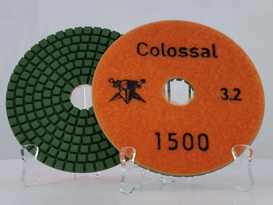 Colossal Wet Pad 3.2mm 4" 1500 Grit D1W3241500 Colossal Diamond Tools