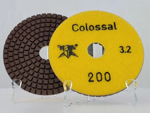 Colossal Wet Pad 3.2mm 4" 200 Grit D1W324200 Colossal Diamond Tools