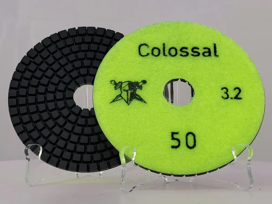 Colossal Wet Pad 3.2mm 4" 50 Grit D1W32450 Colossal Diamond Tools