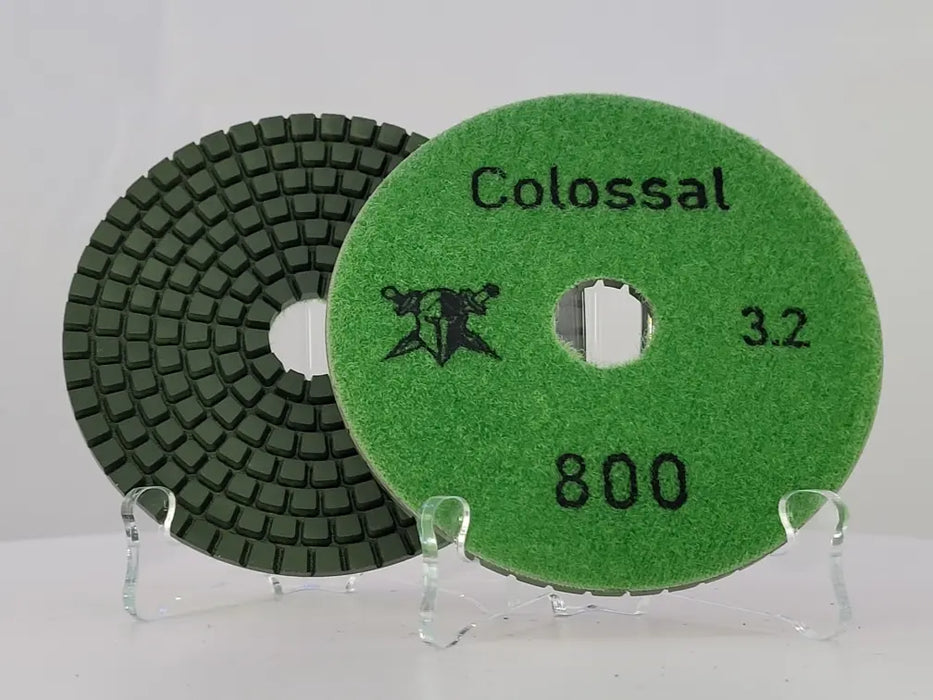 Colossal Wet Pad 3.2mm 4" 800 Grit D1W324800 Colossal Diamond Tools