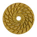 Round diamond grinding disc with a textured surface on a white background