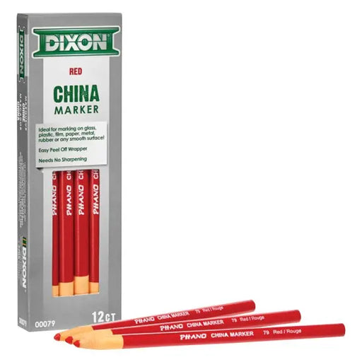 Dixon Phano China Marker - Red A0DRED Colossal Diamond Tools