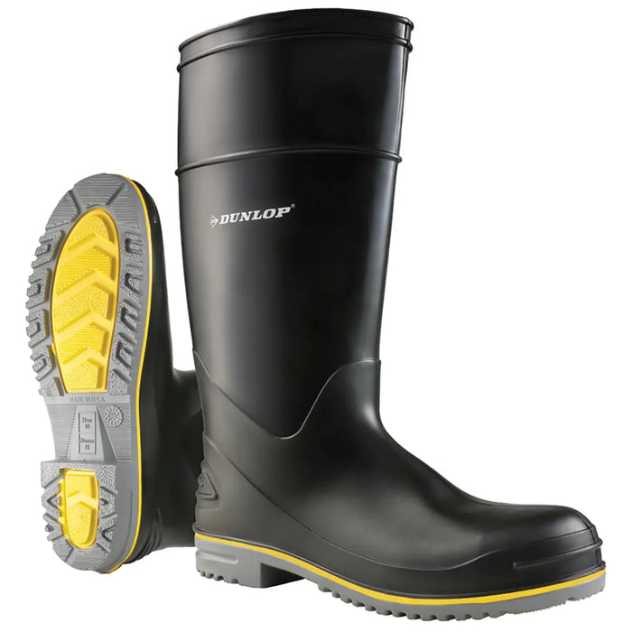 Dunlop Size 11 Gray / Yellow Steel Toe Boots U2D8990811 Dunlop