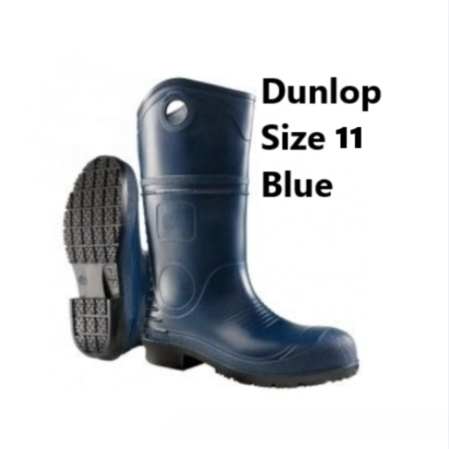 Dunlop Size 11 Steel Toe Boots Dark Blue