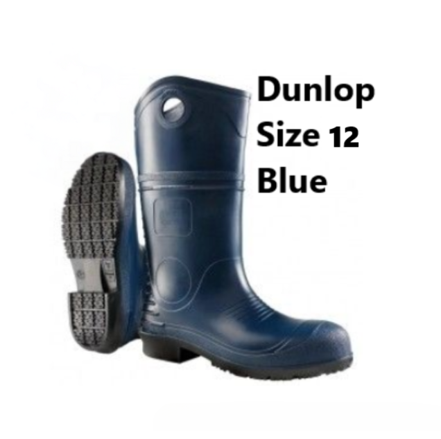 Dunlop Size 12 Steel Toe Boots Dark Blue