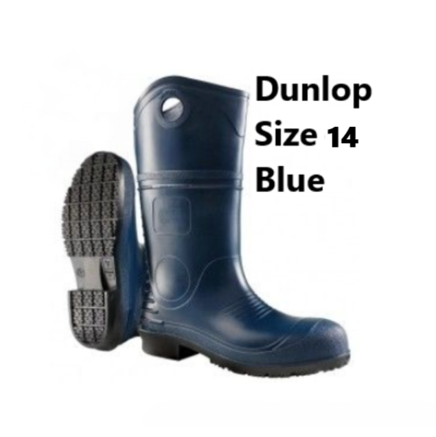 Dunlop Size 14 Steel Toe Boots Dark Blue