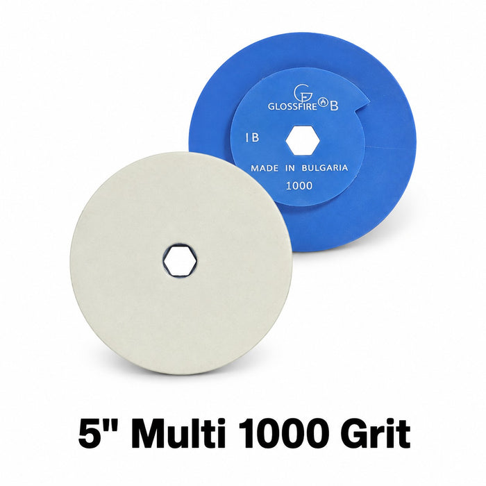 Glossfire 5" 1000 Grit Bullnose Multi Edge Pad