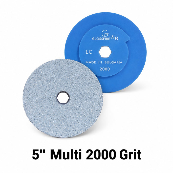Glossfire 5" 2000 Grit Bullnose Multi Edge Pad