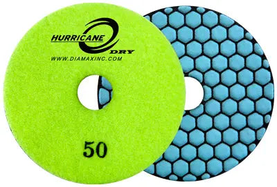 Hurricane Dry Standard Hex Pad 4" Grit 50 D2H50 Colossal Diamond Tools