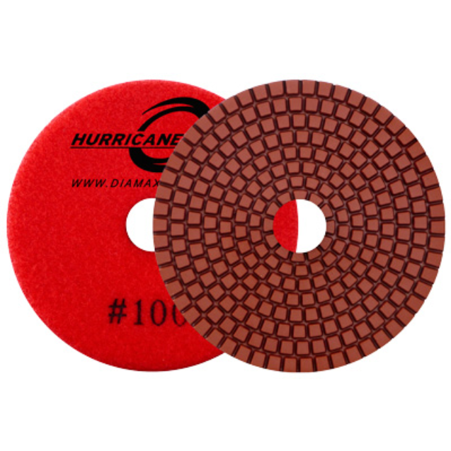 Hurricane Wet Standard Pad 4" Grit 100