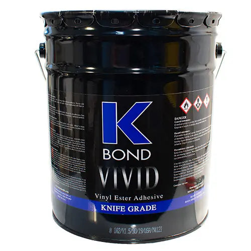 K-Bond Vivid Low Color Knife Grade 5 Gallon Bucket G5KBAVBK Colossal Diamond Tools