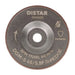 Disc wheel with Distar branding and technical specifications on a white background