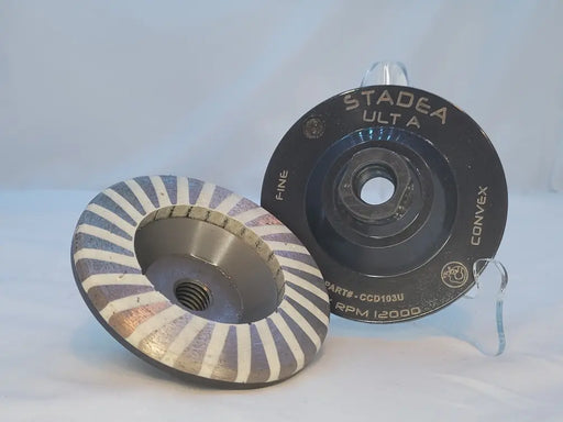 Stadea 4" Convex Fine Resin Filled Cup Wheel C2STCONF Colossal Diamond Tools