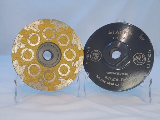 Stadea 4" Medium Circle Resin Filled Cup Wheel C2STM Colossal Diamond Tools
