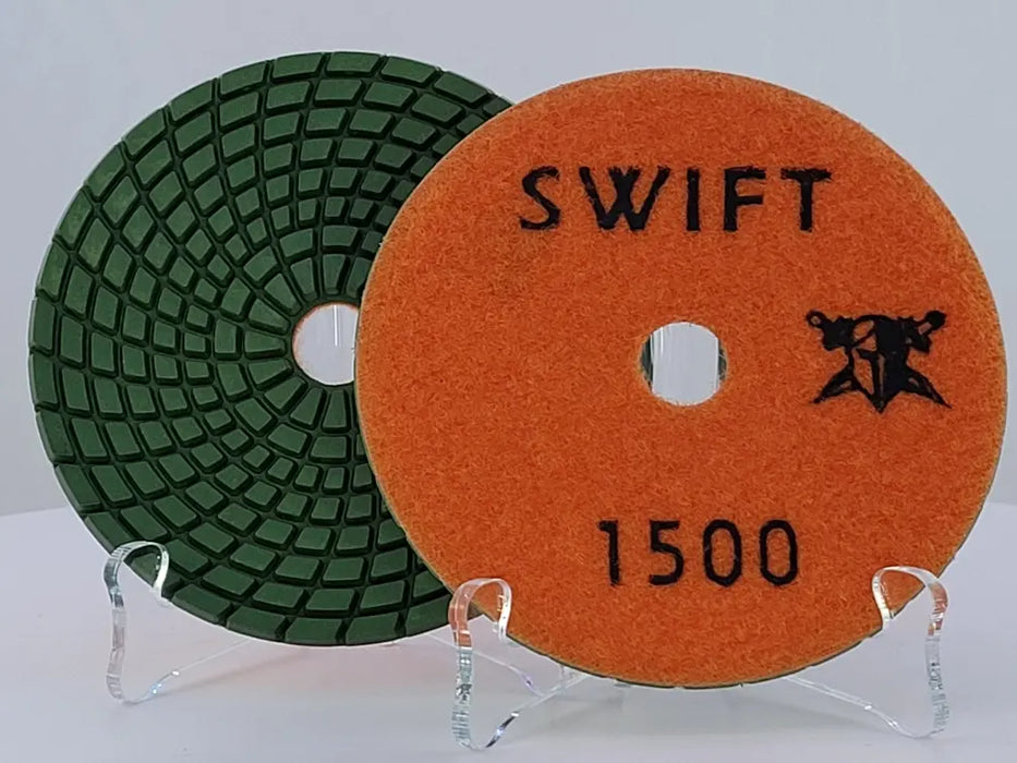 Swift Turbo Wet Pad 4" 1500 Grit D1SW41500 Colossal Diamond Tools