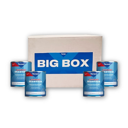 Tenax Tixo EX Transparent Knife Grade Big Box 4 x 1.25 Gallon G3TBBK