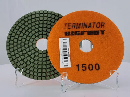 Terminator Big Foot 4" Wet Pads 1500 Grit D1TB41500 TERMINATOR®