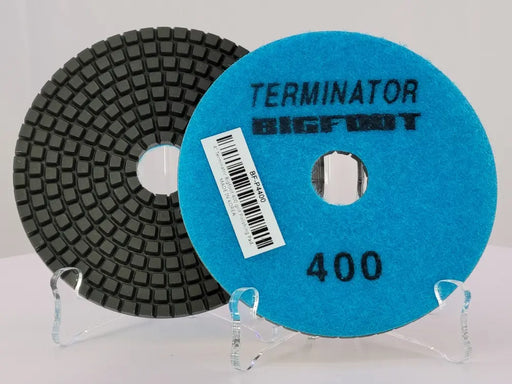 Terminator Big Foot 4" Wet Pads 400 Grit D1TB4400 TERMINATOR®
