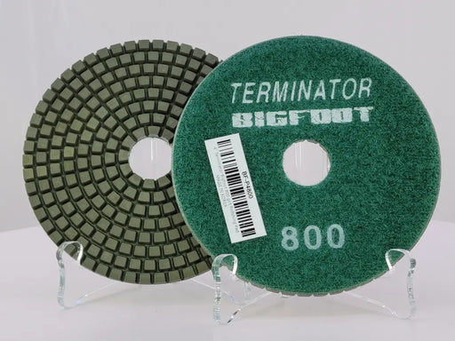 Terminator Big Foot 4" Wet Pads 800 Grit D1TB4800 TERMINATOR®