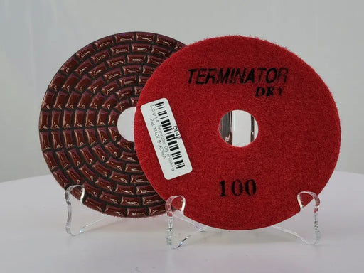 Terminator Dry Pad 4" 100 Grit D2T4100 TERMINATOR®