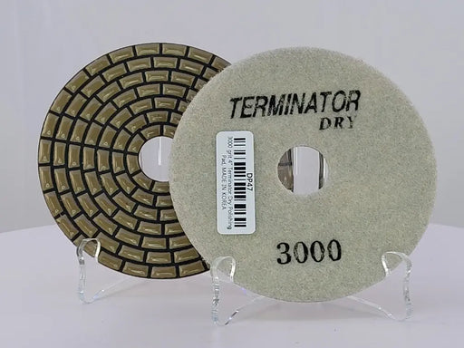 Terminator Dry Pad 4" 3000 Grit D2T43000 TERMINATOR®