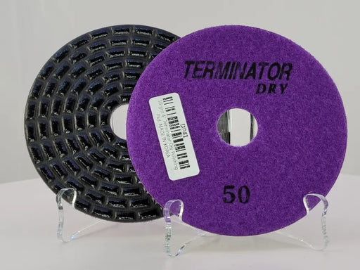 Terminator Dry Pad 4" 50 Grit D2T450 TERMINATOR®