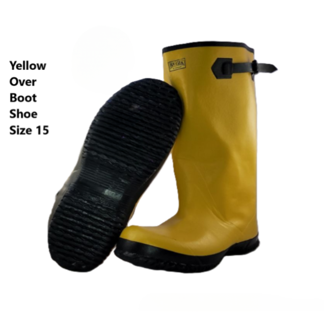 Yellow Over Boot Shoe Size 15