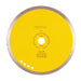 A diamond blade with yellow and black color scheme, designed for cutting marble and other natural stones.