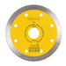 A diamond blade with yellow and black color scheme, designed for cutting marble and other natural stones.