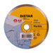 A diamond blade with yellow and black color scheme, designed for cutting marble and other natural stones.