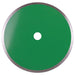Green diamond cutting disc on a white background