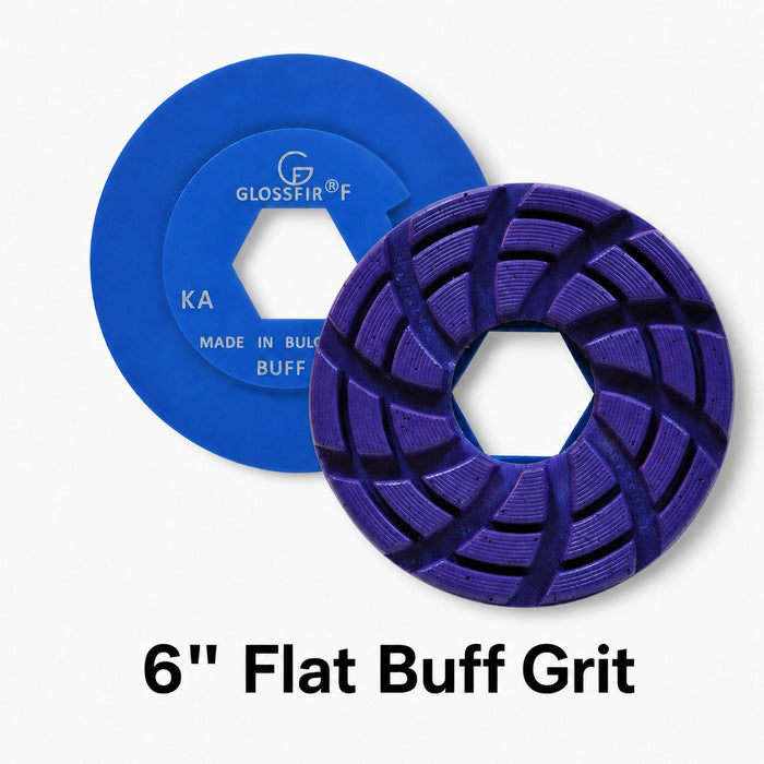 Glossfire 6" Flat Buff Grit